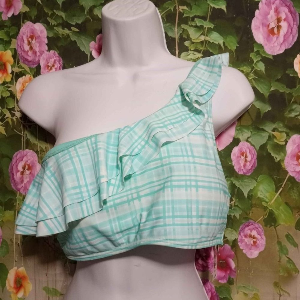 NEW Women's Juniors One Shoulder Bikini Top size XL (15-17)